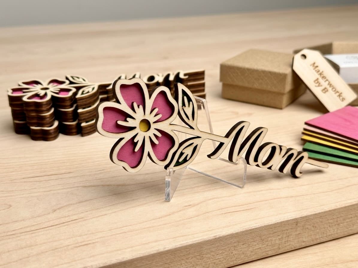 Layered Wooden Flower
